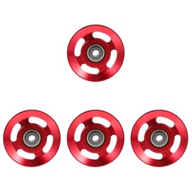 BESPORTBLE 4 Pcs Pulley Fitness Parts Fitness Wheels Gym Equipment Gym Machines for Home Gym Pully Equipment for Tricep Rope Attachment Metal Brackets Lifting Sports Equipment Aluminum Alloy