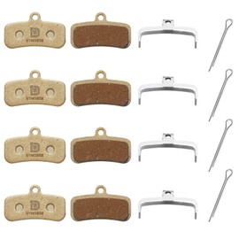 Dymoece 4 Pairs Bicycle Brake Pads for Shimano D03S D02S Saint BR-M810 BR-M820 Deore XT BR-M8020 BR-M8120 ZEE BR-M640 XTR BR-M9120 Tektro HD E725 M735 M745 M750 TRP SL