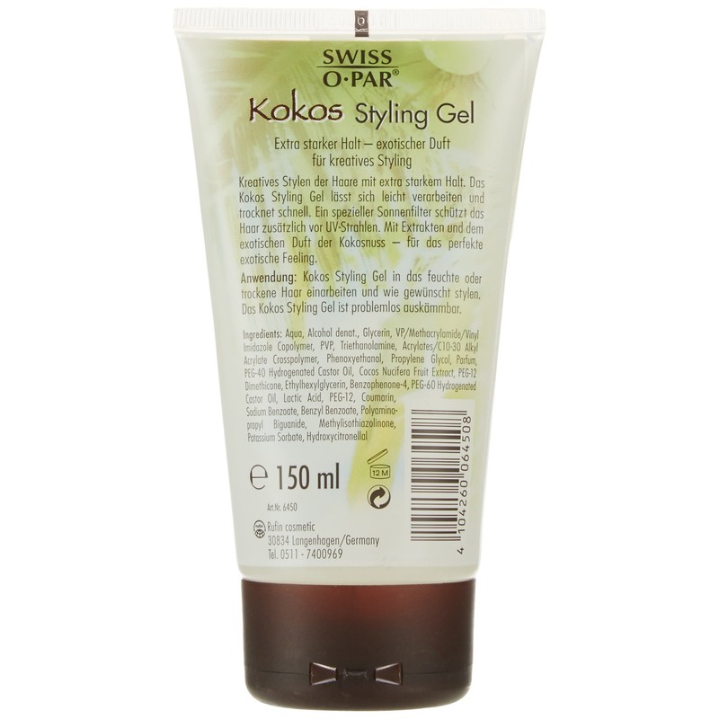 Swiss-O-Par Swiss-o-Par Coconut Styling Gel 150ml