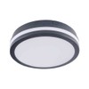 Kanlux LED Ceiling Light 24W Waterproof IP54 Round Φ260mm Graphite