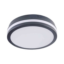Kanlux LED Ceiling Light 24W Waterproof IP54 Round Φ260mm Graphite - Natural White 4000K