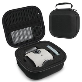 LOMONEH Camera Case for XbotGo Chameleon - Custom-Cut Foam, Shockproof/Waterproof/Dustproof, Mesh Pocket & Ergonomic Handle (Case Only), BLACK
