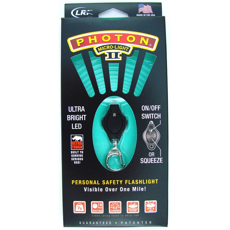 LRI PTK Photon II LED Keychain Micro-Light, Night Vision Green