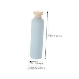 SAFIGLE 2pcs Travel Shampoo Bottles Refillable Containers Flip Top Squeeze Bottles for Hair Care The Go