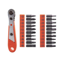 MACHOMAN 1MC021 21 Piece Bit Set with 20 Bits and 1 Mini Ratchet