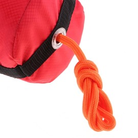 Perfeclan Throw Rope Reflective Rope Obvious Boat Anchor Bag Fishing Accessory, 16 Meters Non-reflective Rope Red Black Bag