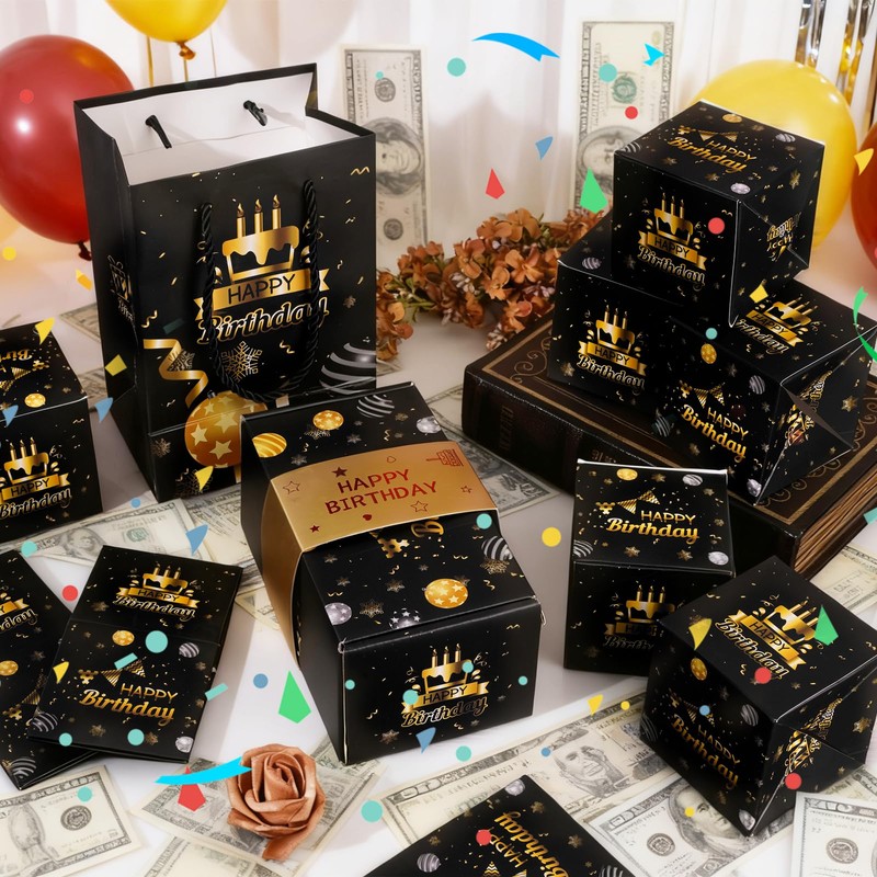 Exploding Gifts Box, Surprise Birthday Money Boxes for Cash Gifts