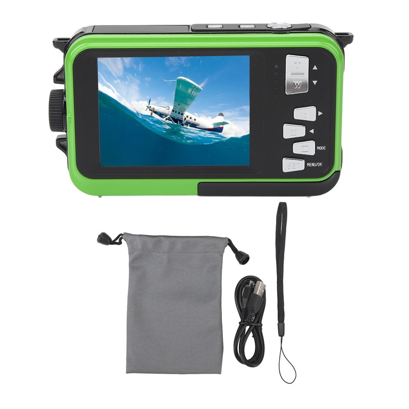 Waterproof Digital Camera 48MP 2.7K HD 16X Digital Zoom Dual