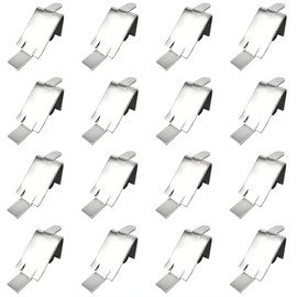 TYHI 920158 Refrigerator Shelf Clip, Freezer Shelf Clip,Refrigerator Shelf Support Frame,Refrigerator Commercial Shelf Clip,Stainless Steel Shelf Clip Replacement Part[16 PACK]