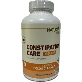Natures's cue Kosher Occasional Constipation Care Regular Essential Colon Cleanser Kosher Passover 250 Vegetarian Capsules