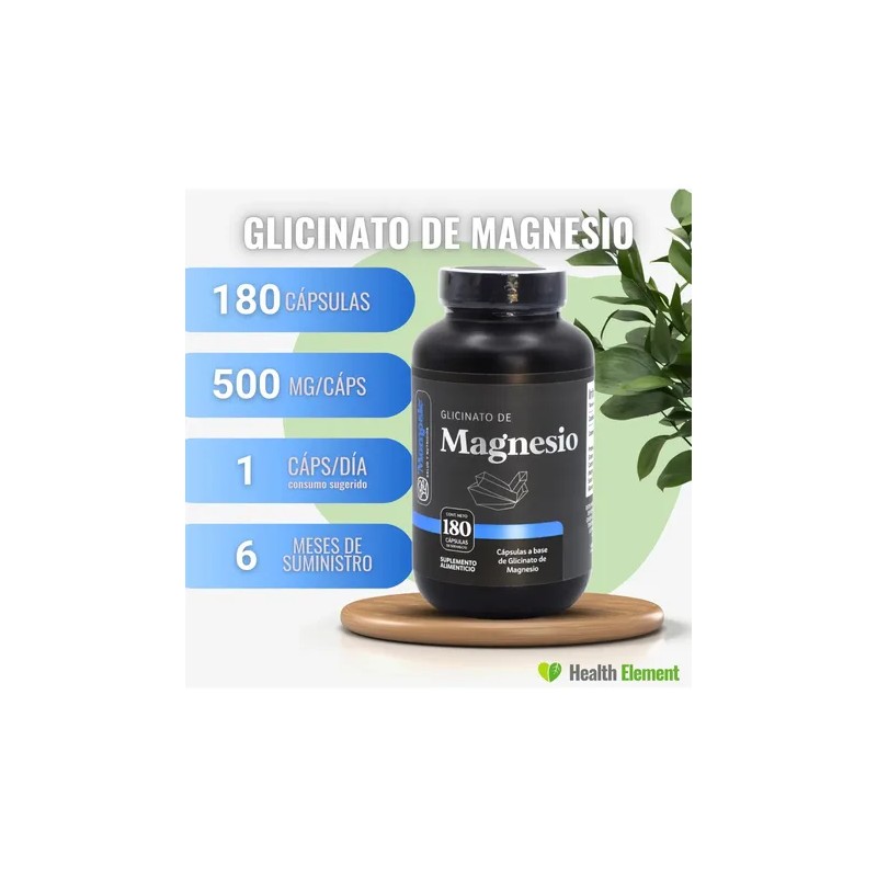 Kit 2 Glicinato De Magnesio 180 Cáps Glycinate Magnesium