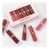 Pintalabios,6 Labiales Terciopelo Mate Waterproof