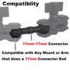 Rigdance CNC Aluminium 17mm Double Ball Adapter for Car Phone