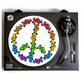 Universal Grateful Dead Turntable Slipmat for Vinyl Records Fits 12" DJ Platter Slip Mat