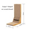 Cardboard Scratching Post with Bevel, 23.6-inch L-Shaped Scratching Post, All-Around