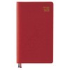 Daigo E1017 2025 Schedule Book, Appointment Weekly Left, Red, Begins