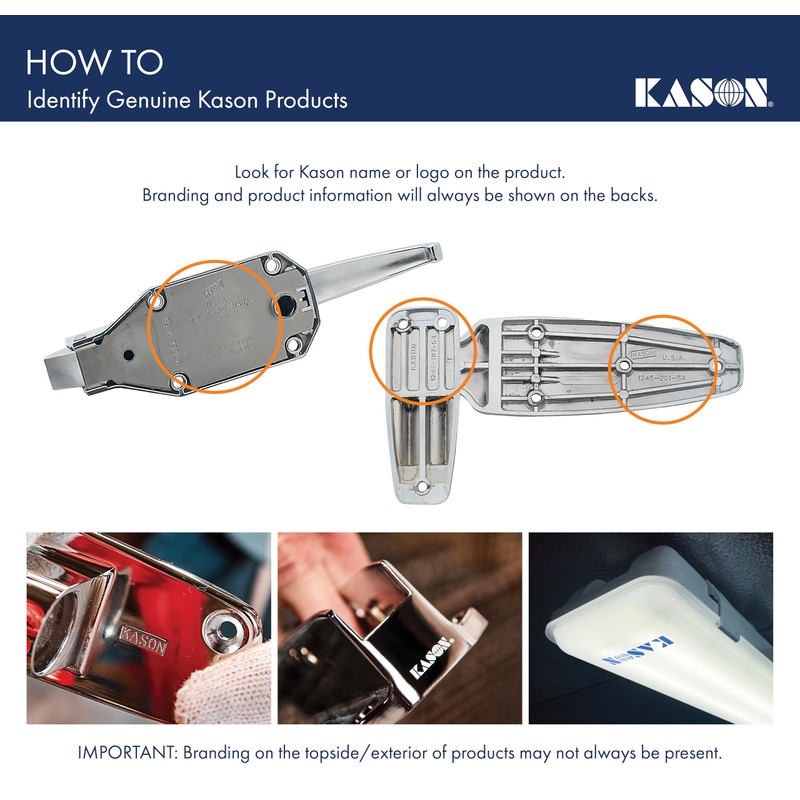 Kason 1245 Reversible Cam-Rise Hinge, 1 to 3/4 Inch Offset,