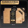 Deer & Oak Premium Extra Large Bamboo Cutting Board -
