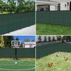AwnPro 5' x 24' Outdoor Privacy Fence with Iron Poles