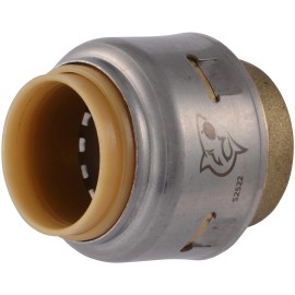 Sharkbite Max 1/2 Inch Push Cap Brass Plumbing Fitting Pex Copper Cpvc Hdpe