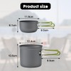 Udbrud Camping Cookware Set, Portable Camping Crockery Set, Ultralight Camping