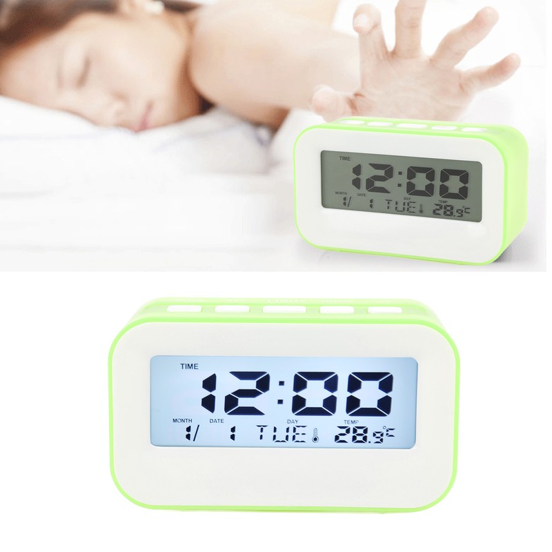LCD Kids Alarm Clock Backlight Musical Alarms Countdown Timer Function