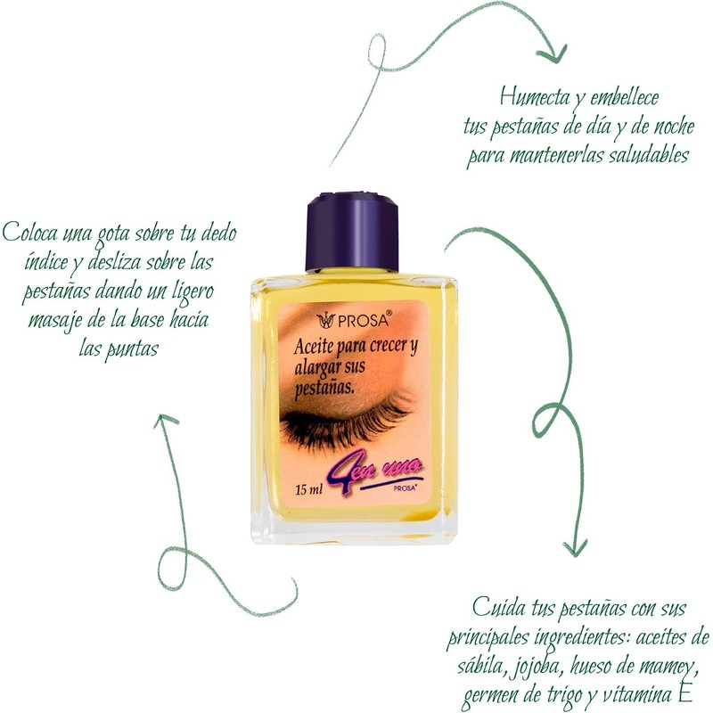 Prosa Aceite para crecer y alargar sus pestañas Prosa 4