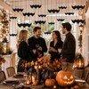 Lzahuam 16 Pcs Halloween Hanging Bats Decorations, Halloween Paper Bat