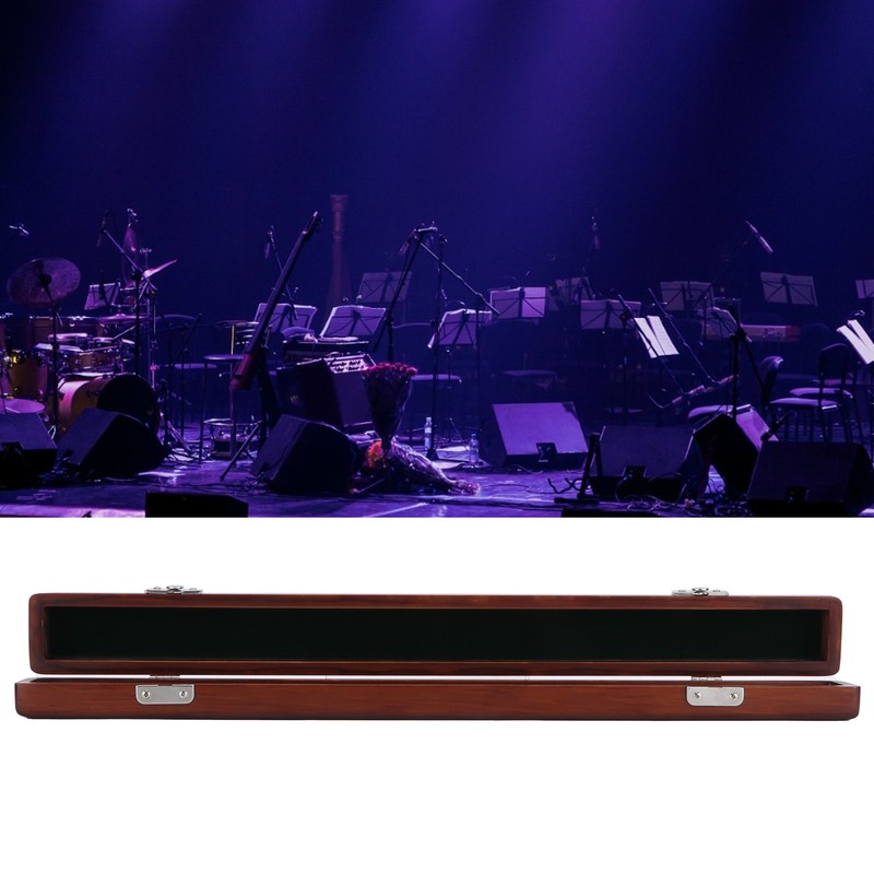 Baton Box Band Playing Guide Rod Wooden Protective Storage Case