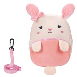 Children's Backpack - Plush Nursery Backpack for Girls Boys School Bag Cute Rabbit Baby Backpack Mini Cartoon Backpack with Anti-Lost 2-5 Years for Children's Bag Preschool Crib Nursery