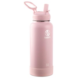 Takeya Botella de agua aislada, Blush, 32 Oz (946.35ml), 1
