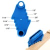 Weewooday 2 Pcs Center Finder Tool Woodworking Marking Gauge Multifunction