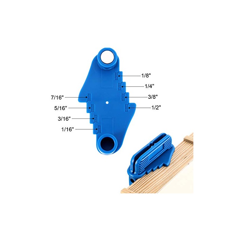 Weewooday 2 Pcs Center Finder Tool Woodworking Marking Gauge Multifunction