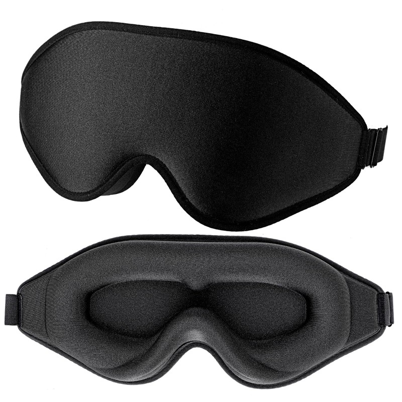 WLLHYF Silk Sleep Mask, 3D Stereo Deep Sleep Eye Mask