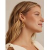 HolidayQbee Gold And Silver Earrings For Women With Circles Mixed
