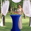 HolidayIdeas Cocktail Table Covers, 2 Pack - Fitted Stretch Spandex