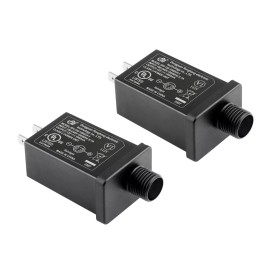 Unbranded 2Pcs 12V 1A Class 2 Power Supply LED Transformer Replacement for String Light