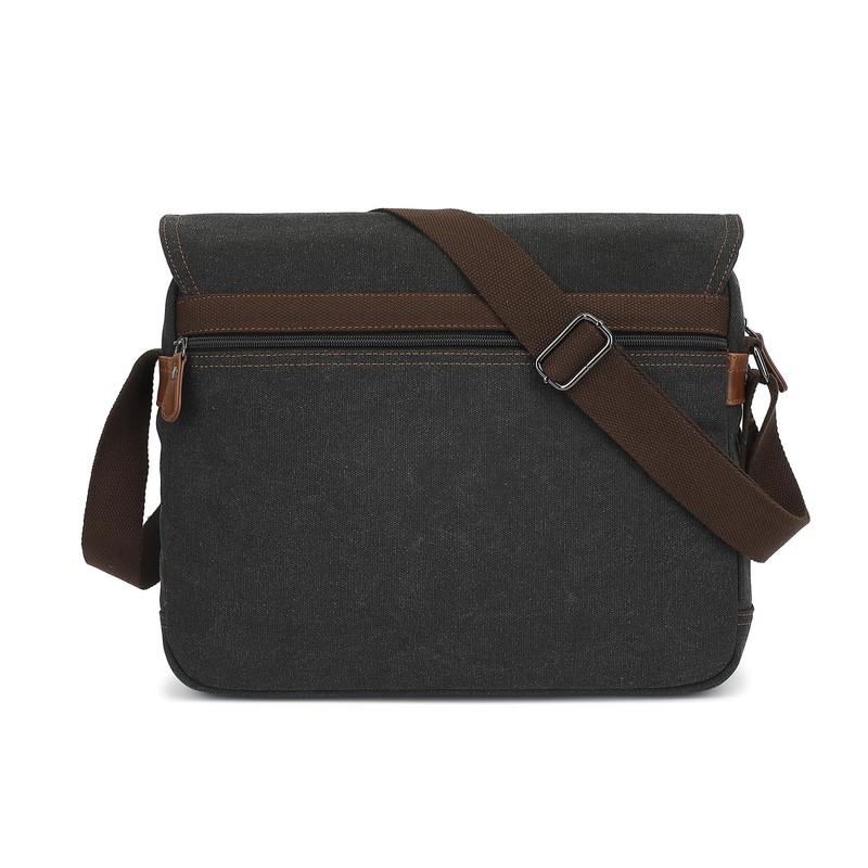 13-inch Retro Canvas Crossbody Bag - Small messenger bag for