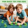 AOT Green Rubber Duck with Cute Frog Headband,Squeaky Duck for