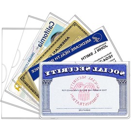 6 Pack Social Security Card Protector, 24 Mil Soft Clear New Medicare Card Protector Sleeve, Business Card Holder, Protective Case for Drivers License, SSN Card, Credit Card Cover. - Color: 32-Pcs