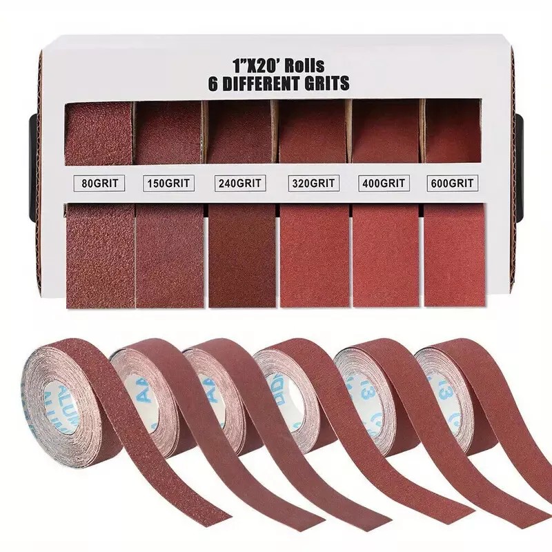 Unbranded Emery Cloth Roll 6 Grits 1'' x 20' Sandpaper