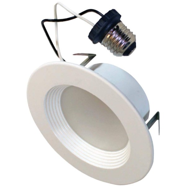 SYLVANIA LED Recessed Downlight 4" RT Kit, E26 Socket Screw Medium Base, 65W Equivalent, Dimmable, 4000K Cool White, 1 pack