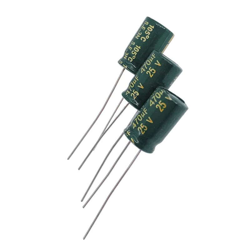 PENGLIN 20pcs Electrolytic Capacitors Aluminum Electrolytic Capacitors 25V 470UF 105℃