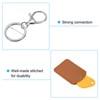 [PATIKIL] Leather Key Chain PU Leather Keychain with Key Ring