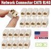 Universal 20X Network Cable Connector Adapter Extender Plug Coupler Joiner