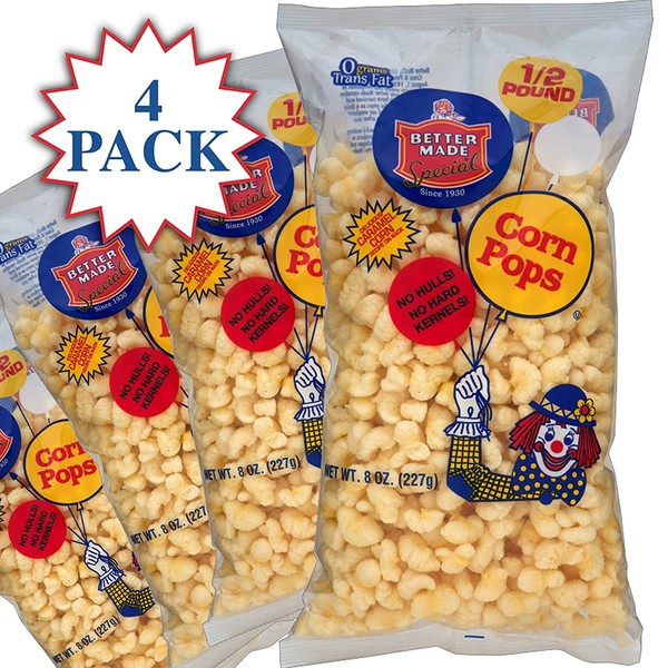 Better Made Special Corn Pops - (4) x 8oz Bags - (Pack of 4)