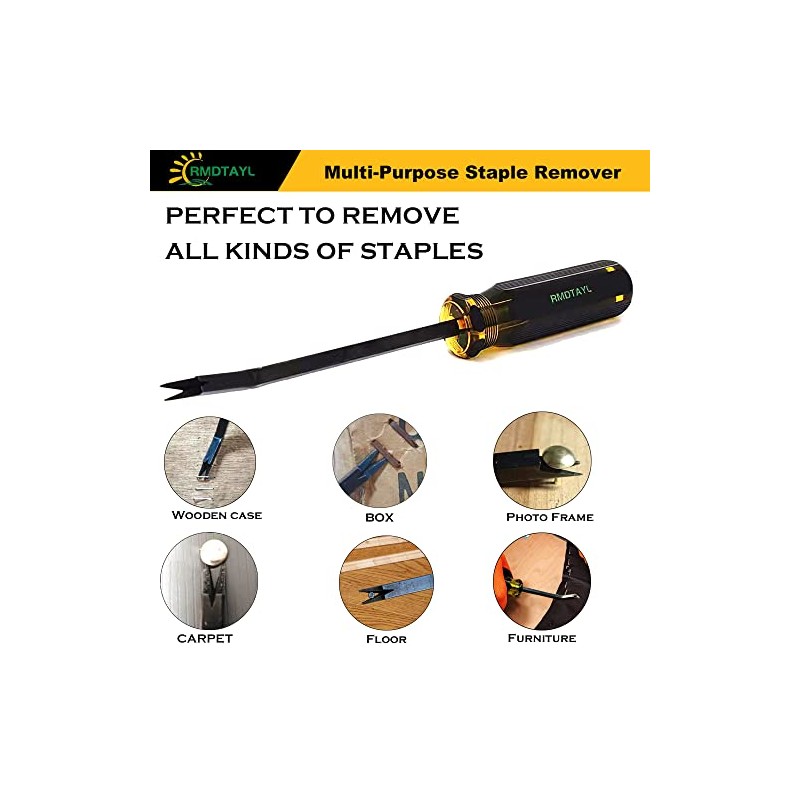 Staple Remover,Heavy Duty Upholstery Staple Remover,Construction Staple Puller Tack Lifter