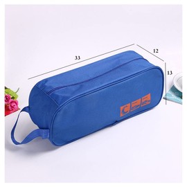 AIMALL Waterproof Portable Shoe Bag with Handle, Travel Storage Case for Shoes, Sports, Toiletries, and Cosmetics, Clear View Window, 13 x 4.72 x 5.12 Inches