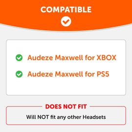 WC FreeZe Maxwell - Cooling Gel Replacement Earpads for Audeze Maxwell Headphones by Wicked Cushions - Elevate Comfort, Durability, Thickness & Sound Isolation for Epic Gaming Sessions | Black