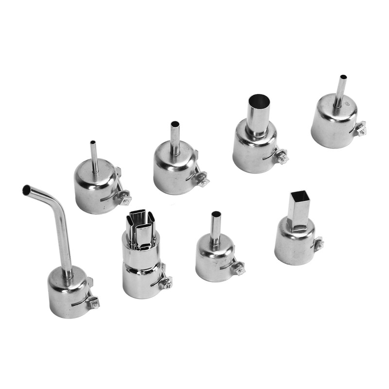 8PCS Hot Air Gun Nozzle Zinc Alloy Desoldering Nozzle Assortment